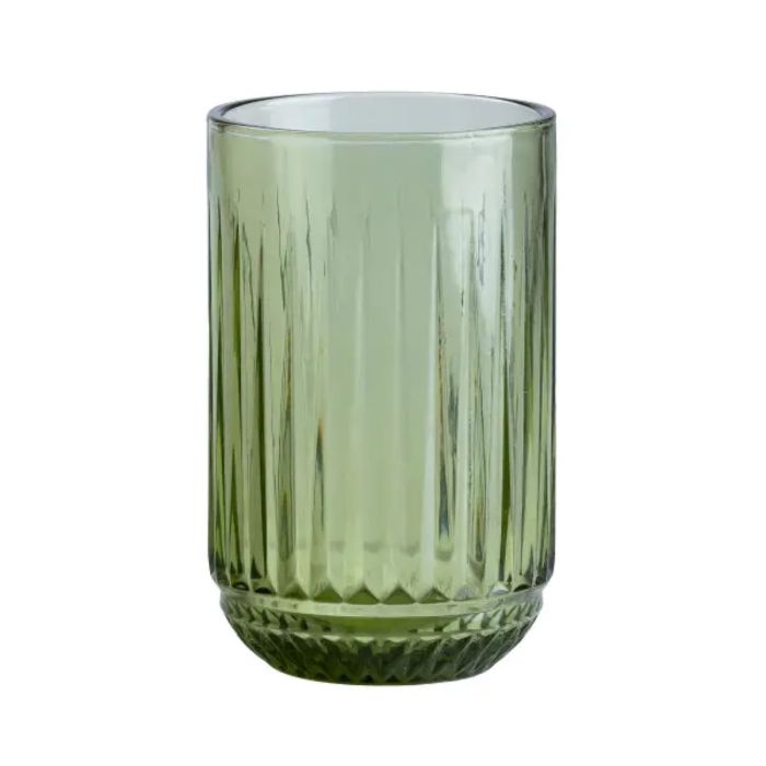 Набір склянок 6 штук 450 мл скляні зелений HP4146