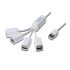 Концентратор DIGITUS USB 2.0, 4 порта, пасивний без БП, білий
