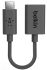 Адаптер Belkin USB-C > USB-A (CM/AM) 0.14м, черный