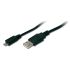 Кабель DIGITUS USB-A > micro USB заряджання/синхронізації, 1.8м, чорний