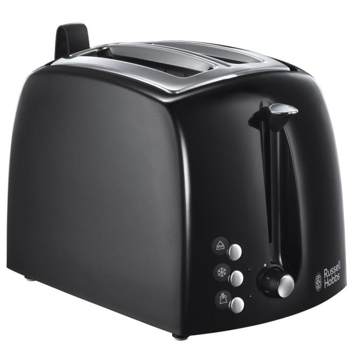 Тостер Russell Hobbs Textures 850Вт, пластик, черный