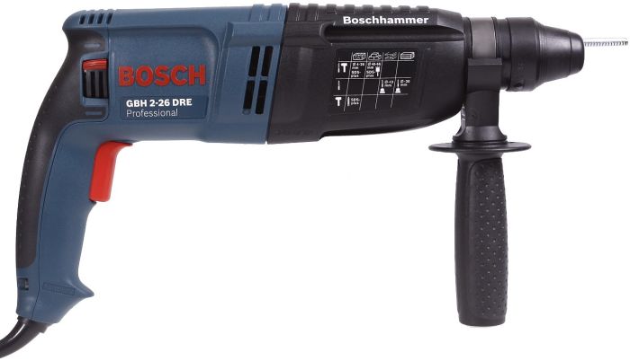 Перфоратор Bosch GBH 2-26 DRE, SDS-plus, 800Вт, 2.7Дж, 2.8кг, L-кейс