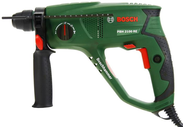 Перфоратор Bosch PBH 2100 RE SDS-plus 550Вт 1.7Дж 2.2кг