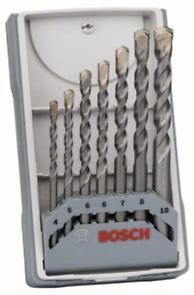 Набір свердел по бетону Bosch Professional X-Pro CYL-3, 4-10мм, кейс, 7шт