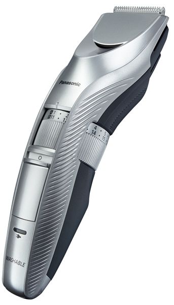 Триммер Panasonic для бороды, усов и головы, сеть+акум., насадок-2, кейс, сталь, серебристый