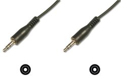 Кабель DIGITUS jack 3.5 > jack 3.5 (M/M), 1.5м, чорний