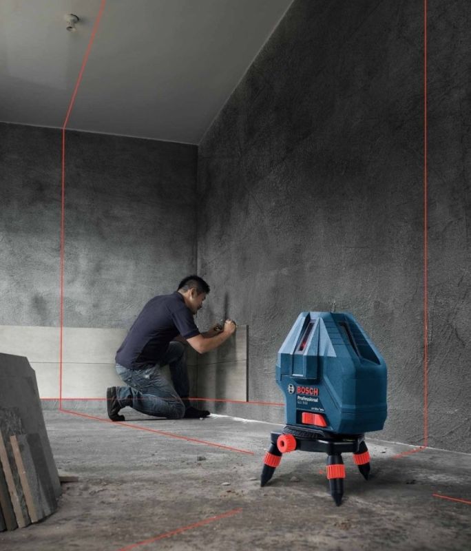 Нiвелiр лазерний Bosch Professional GLL 3-15X, до 15м, ±0.2мм/м, 3 проміня + 1 точка прямовису