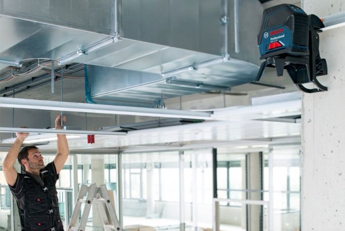 Нивелир лазерный Bosch GCL 2-15, до 15м, ±0.3мм/м, +RM1, 0.5кг
