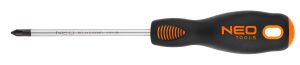 Отвертка Neo Tools, крестовая, PH1x100мм, сталь S2