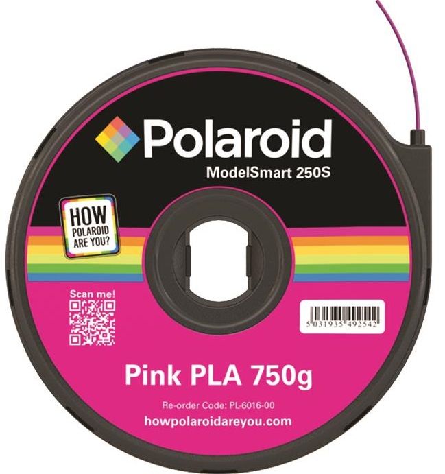 Картридж для 3D ручки Polaroid ModelSmart 250s PLA, 1.75мм, 0.75кг, розовый