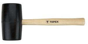 Киянка гумова TOPEX 900г 72мм руків'я дерев'яне
