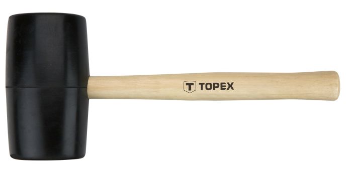 Киянка гумова TOPEX 900г 72мм руків'я дерев'яне