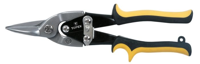 Ножницы по металлу TOPEX, прямые, CrV, 250мм