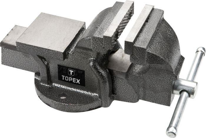 Тиски TOPEX, чугунные, 75мм, 4.2кг
