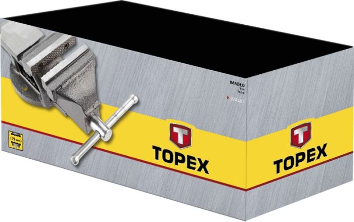 Тиски TOPEX, чугунные, 75мм, 4.2кг