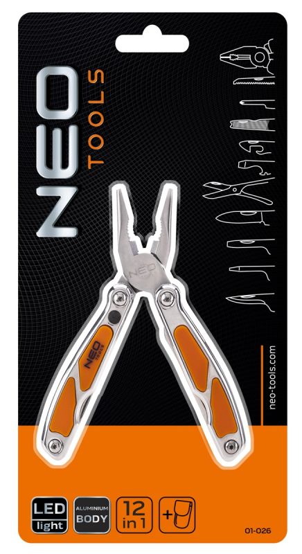 Мультитул Neo Tools, 13 елементів, з LED