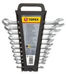 Ключі гайкові TOPEX, набір 12шт, комбіновані, 6-22мм, CrV