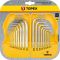 Ключи шестигранные и Torx TOPEX, набор 18шт, CrV, 1.5-10мм, T10-T50