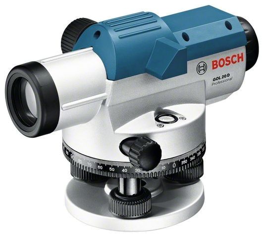 Нівелір оптичний Bosch Professional GOL 20D, до 60м, ±3.0мм/30м, зум х20, 1.5кг