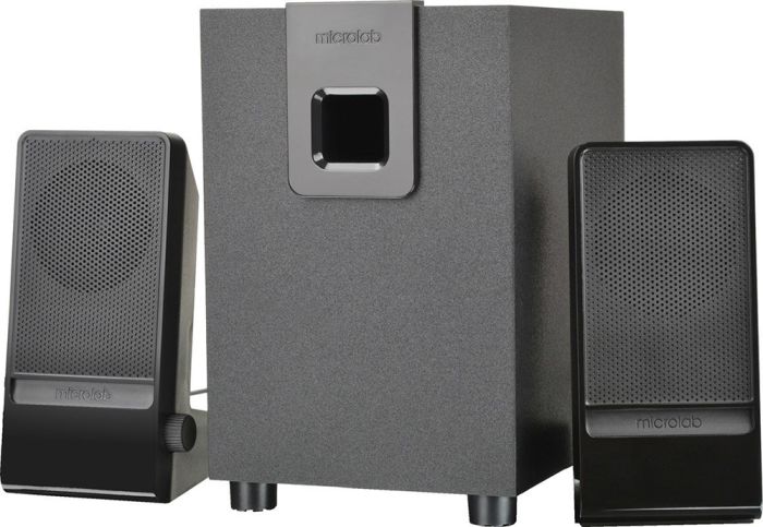 Акустична система MICROLAB  2.1, 10W, mini-jack, чорний Microlab M-100
