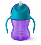 Чашка з трубочкою Avent 210мл, 9міс+, для дівчат