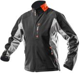 Куртка рабочая Neo Tools Outdoor, материал Softshell, подкладка флис, ветро и водонепроницаемая, L(52), черно-серый