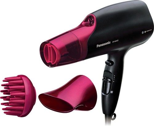 Фен Panasonic, 2000Вт, 4 режими, дифузор, іоніз-я, хол. обдув, чорно-рожевий