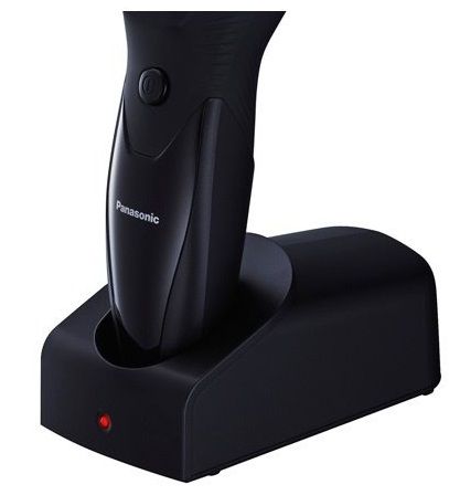 Триммер Panasonic для бороды, усов, окантовки , акум., роторный мотор, насадок-1, сталь, черный