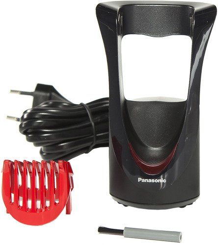Тример Panasonic, для бороди і вусів, мережа+акум., насадок-1, червоно-чорний