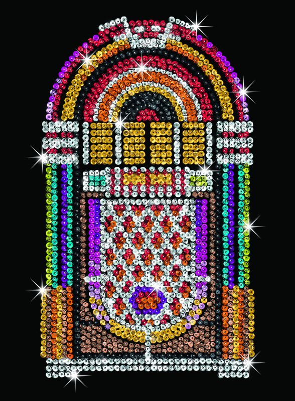 Набор для творчества Sequin Art Orange Музыкальный автомат 25*34см