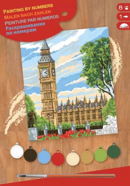 Набор для творчества Sequin Art Painting by numbers Junior Биг Бен 23*30см