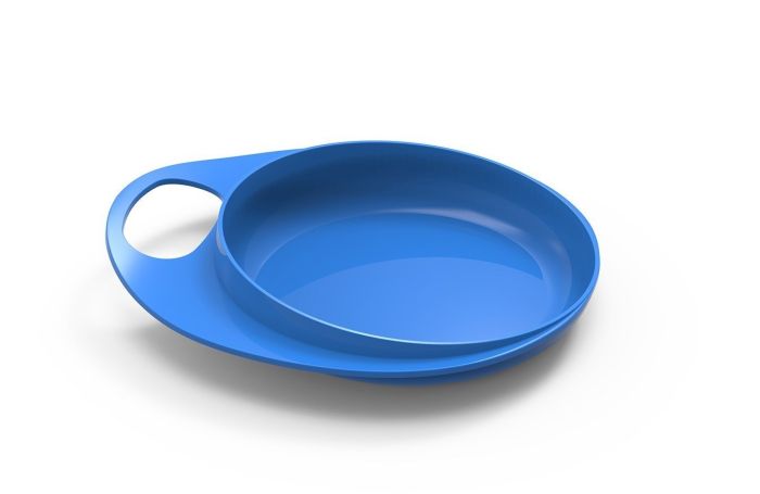 Тарелка Nuvita для кормления Easy Eating мелкая 2шт. Синяя