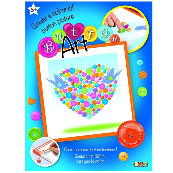 Набор для творчества Sequin Art Button Сердечко 26*26см