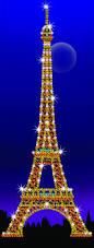 Набор для творчества Sequin Art Strictly Эйфелева башня 16*49см