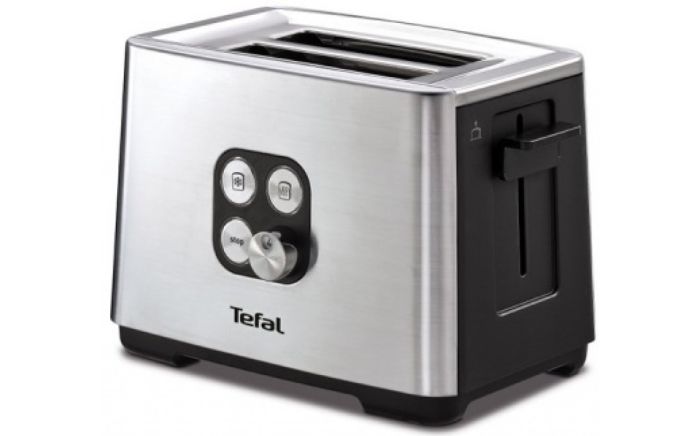 Тостер Tefal Cube 900Вт, металл/пластик, черный