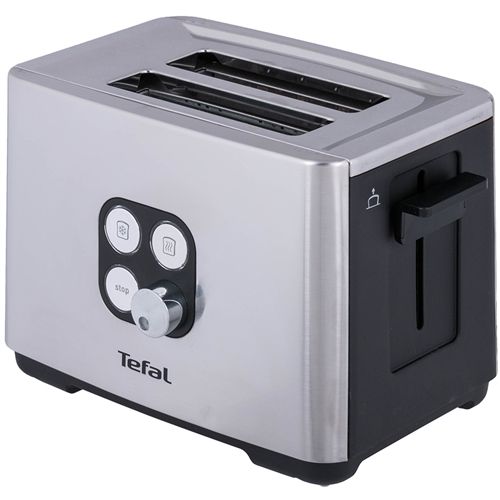 Тостер Tefal Cube 900Вт, металл/пластик, черный