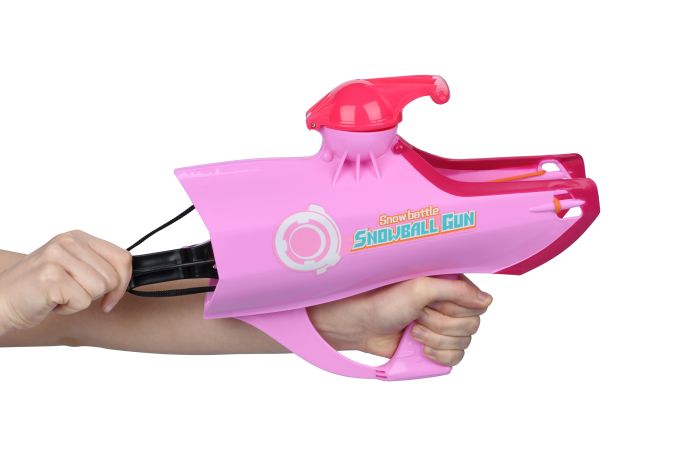Игрушечное оружие Same Toy 2в1 Бластер  мячик/снег 30,5см, розовый