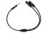 Кабель jack 3.5 > 2хjack 3.5 (M/F) 2E 0.30м, черный