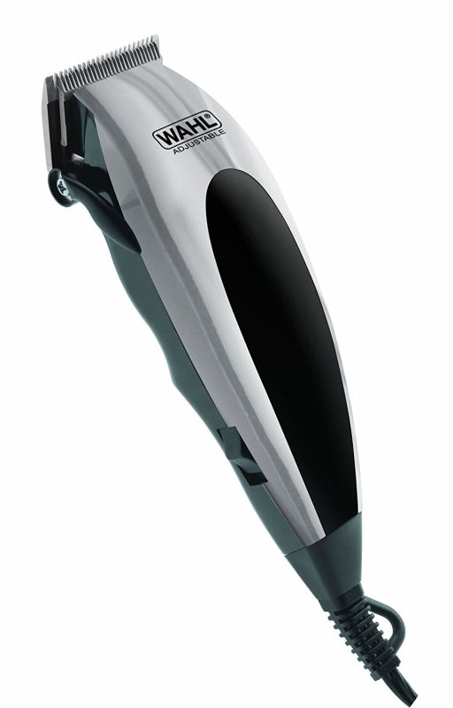 Машинка для стрижки WAHL HomePro, от сети, вибрационный мотор, насадок-8, кейс,ножницы, расчески в компл., сталь, чорно-серебр.