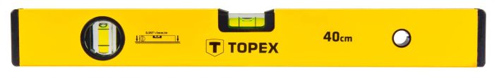 Рівень TOPEX тип 500, 40см, 2 капсули, алюмінієвий