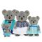 Набор фигурок Li'l Woodzeez Семья Коал 4ед, книжка EN