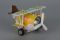 Самолет металический инерционный Same Toy Aircraft свет, музыка, желтый