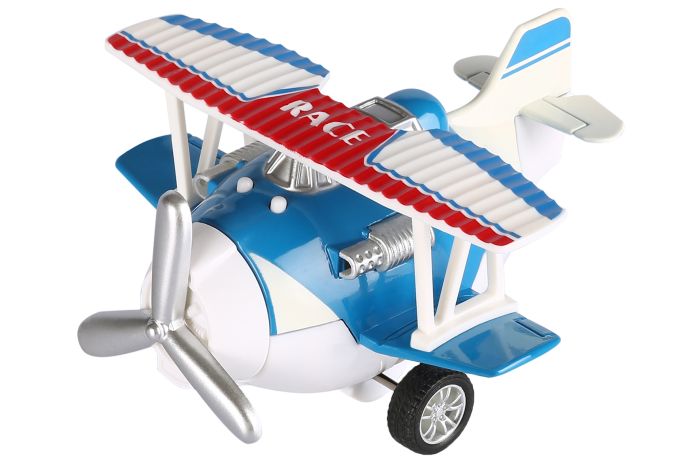 Самолет металический инерционный Same Toy Aircraft синий