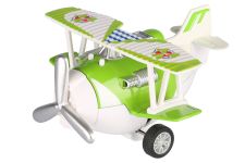 Літак металевий інерційний Same Toy Aircraft світло, музика, зелений