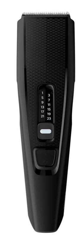Машинка для стриження  Philips Series 3000, від мережі, роторний мотор, насадок-2, сталь, чорний