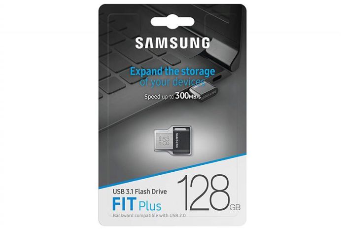 Накопитель Samsung 128GB USB 3.1 Type-A Fit Plus Чёрный