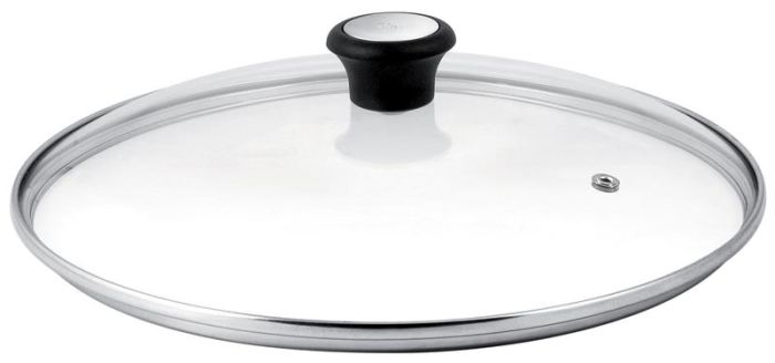 Крышка Tefal 26см, стекло, нержавеющая сталь, бакелит, прозрачный