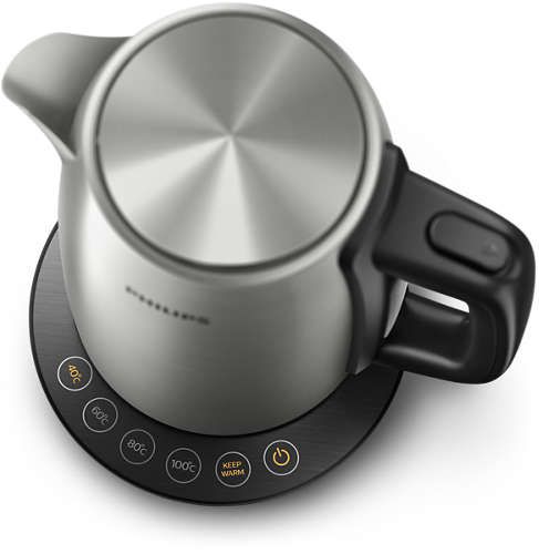 Електрочайник Philips Avance Collection 1.7л, 4 темп.реж, метал