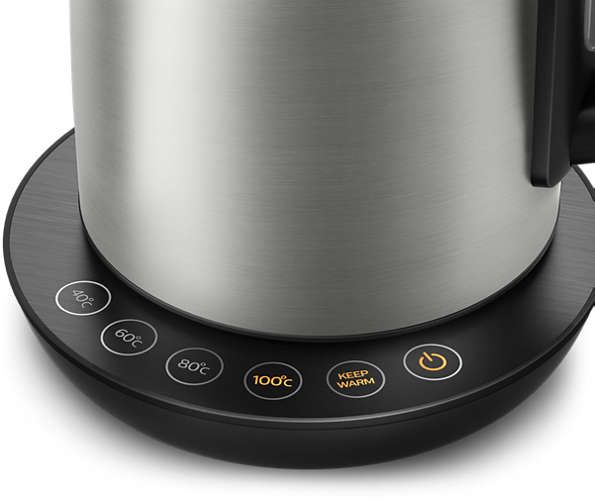 Електрочайник Philips Avance Collection 1.7л, 4 темп.реж, метал