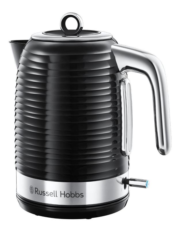 Электрочайник Russell Hobbs Inspire, 1.7л, пластик , черно-серебристый